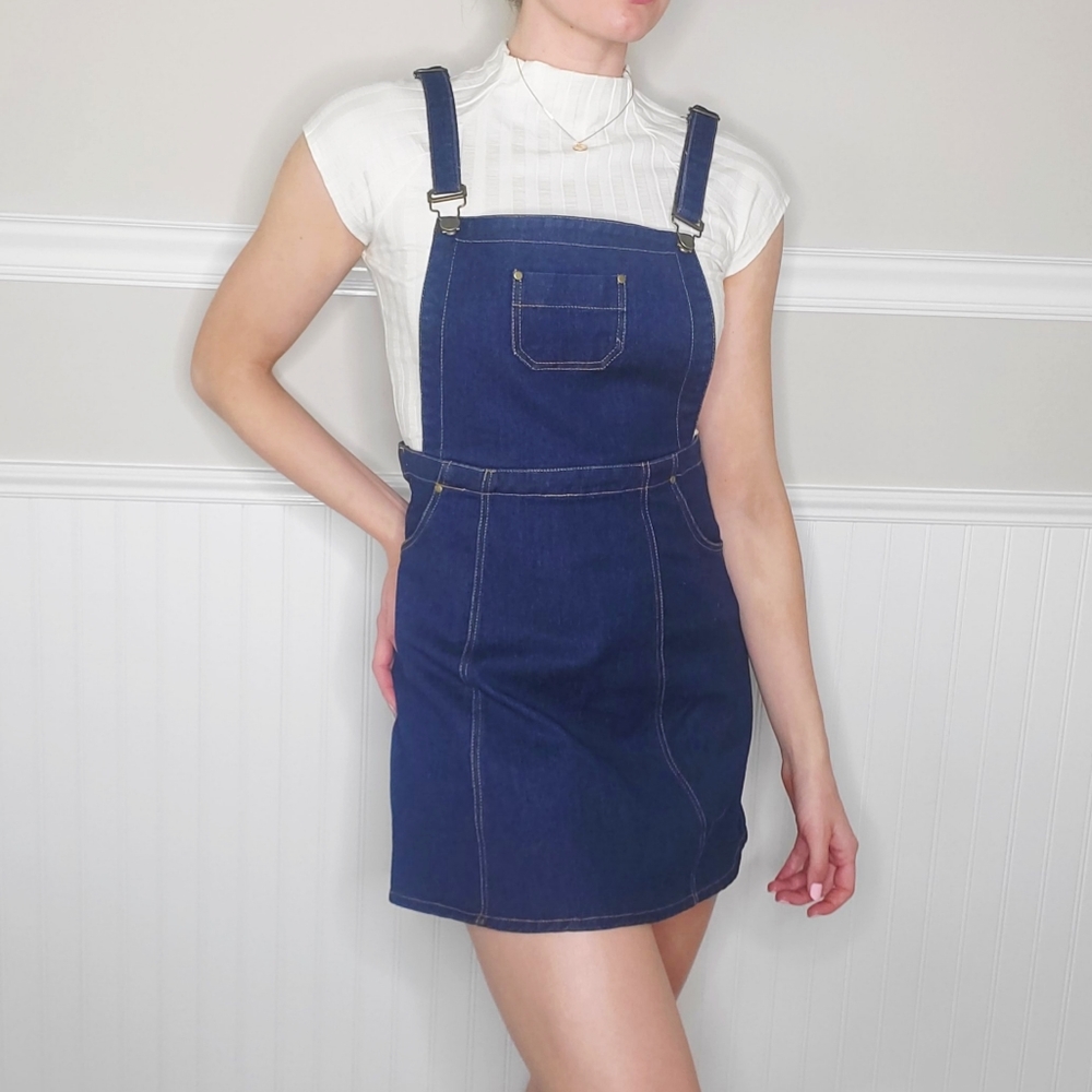 Denim Overall Dress